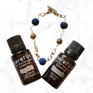 Personal diffuser bracelet with oils for pain