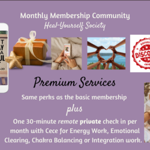 Heal-Yourself Society Premium Level Membership